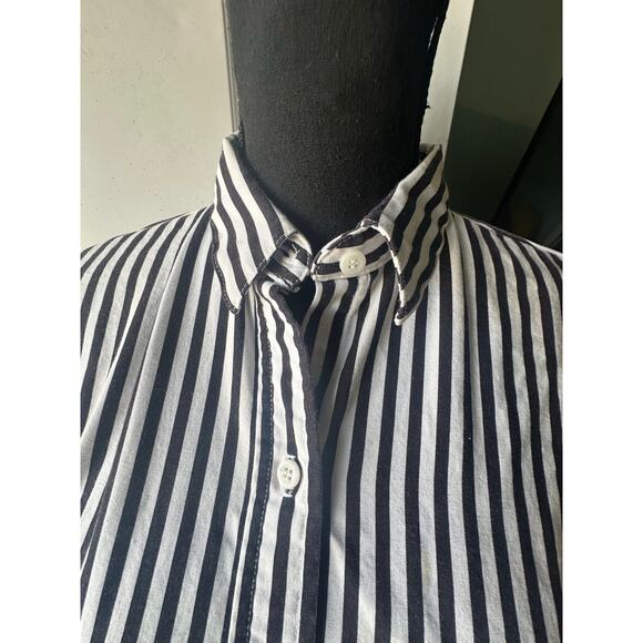 Vintage Panhandle Slim Western Black White Striped Shirt – Size Small - Picture 2 of 7